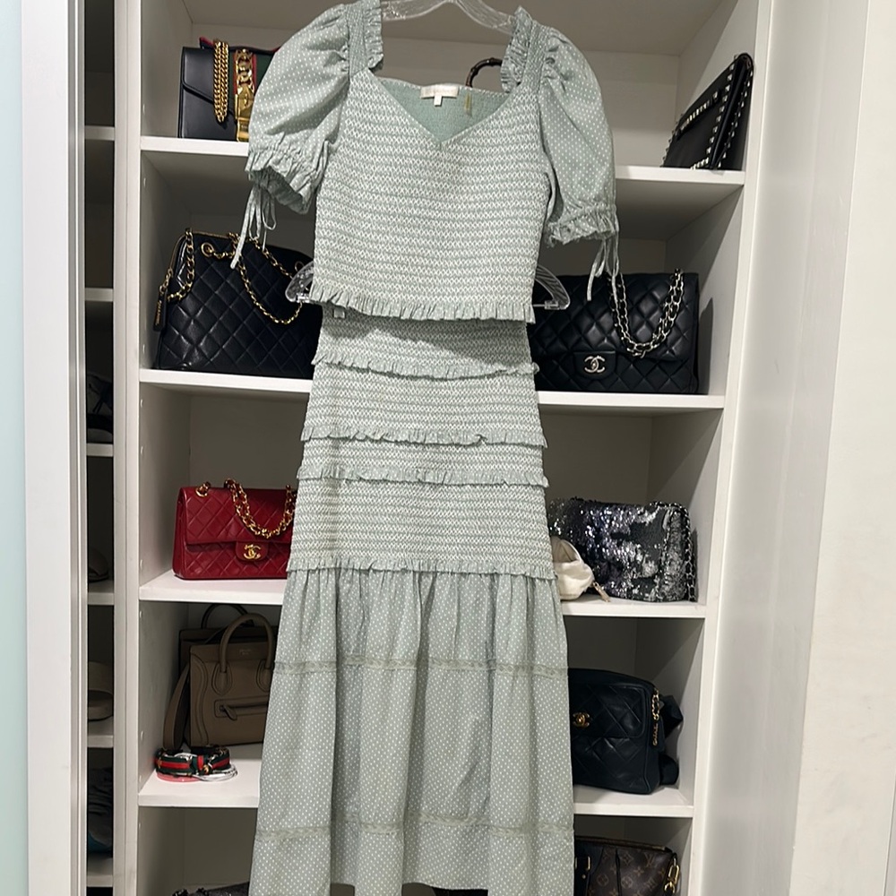 LoveshackFancy two pieces top and skirt